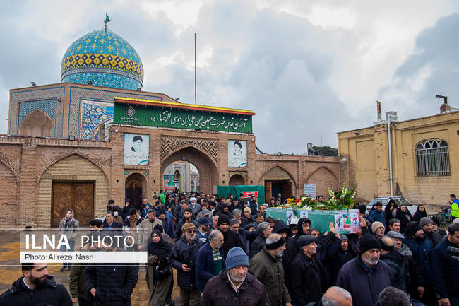 تشییع پیکر شهید مقاومت ملی در قزوین به روایت تصویر