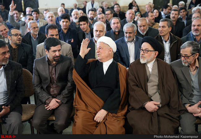 دیدار جمعی از فرماندهان دفاع مقدس با آیت الله هاشمی رفسنجانی