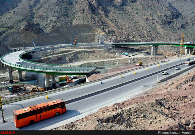  مراحل تکمیل آزادراه قزوین رشت محدوده منجیل رودبار
