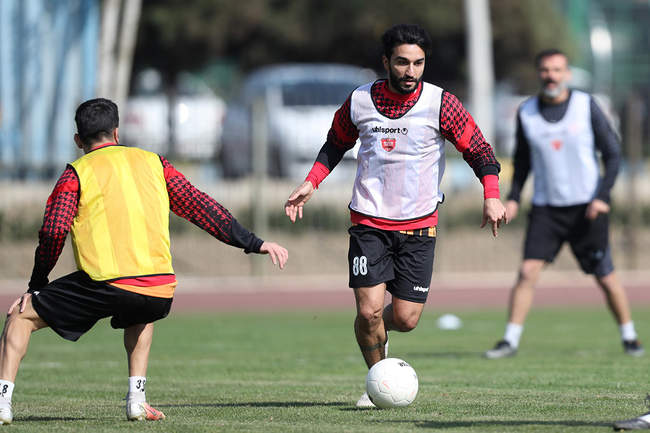 گزارش تصویری تمرین پرسپولیس/ غبار پیری روی صورت یحیی 