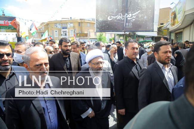 راهپیمایی روز قدس استان قم 