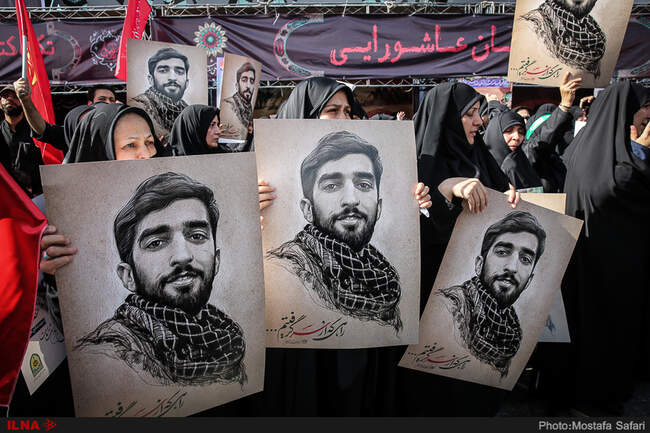 گزارش تصویری مراسم تشییع پیکر شهید حججی 