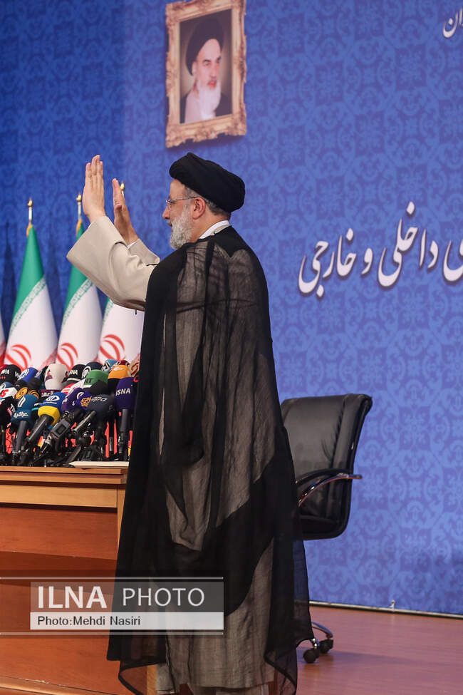 Iran’s president-elect attends press conference