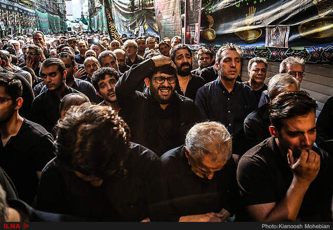 مراسم عزاداری تاسوعای حسینی در بازار تهران