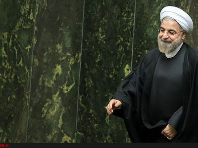 روحانی وارد مجلس شد