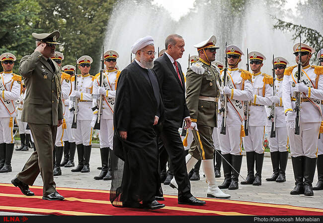 مراسم استقبال رسمی از رجب طیب اردوغان، رییس جمهور ترکیه