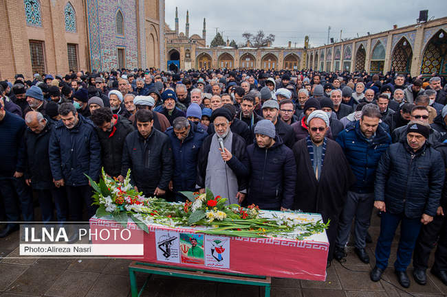 تشییع پیکر شهید مقاومت ملی در قزوین به روایت تصویر