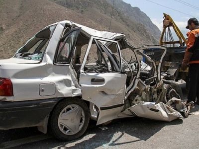 قطع عضو راننده پراید براثر واژگونی