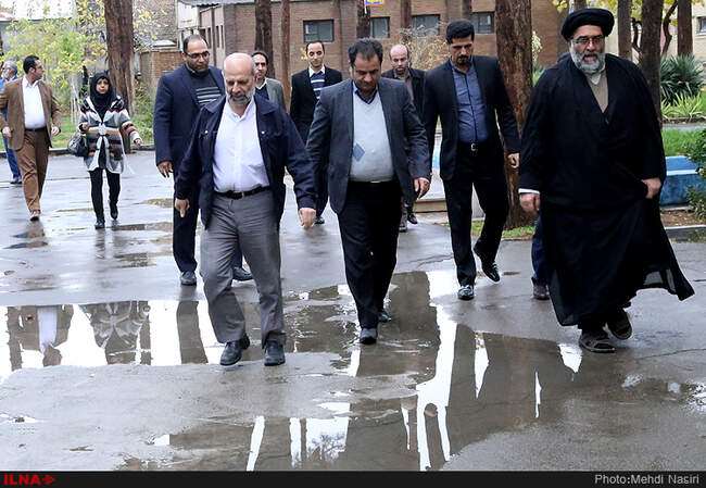  علیرضا محجوب در جمع دانشجویان دانشگاه ورامین
