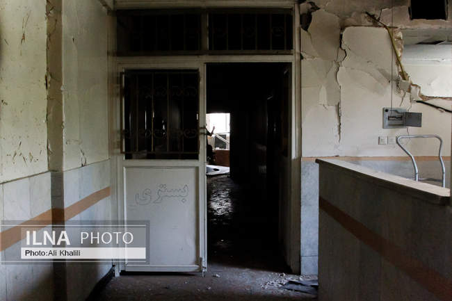 بازدید اصحاب رسانه از محل حمله صهیونیست‌ها در بازداشتگاه اوین