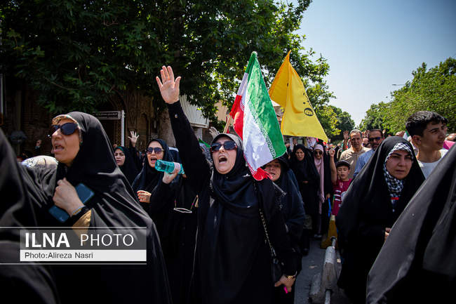 راهپیمایی جمعه خشم و نصر در قزوین