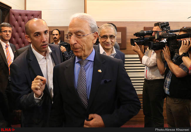 دیدار بیژن نامدار زنگنه وزیر نفت با زیگمار گابریل معاون صدر اعظم و وز
