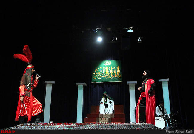 مراسم تعزیه‌خوانی شب هفتم محرم در فرهنگسرای نیاوران