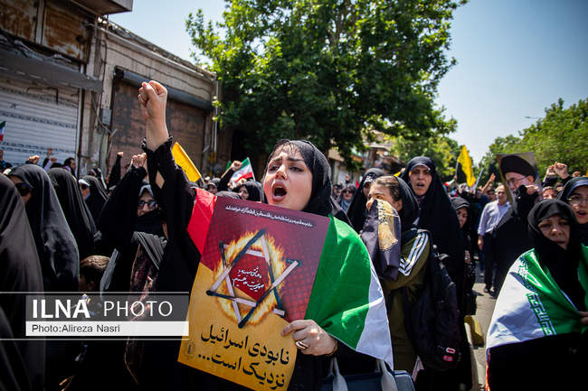 راهپیمایی جمعه خشم و نصر در قزوین