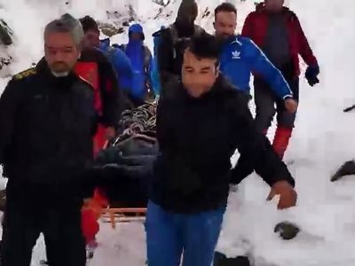 یک کشته در سقوط بهمن در شهرستان مرند + فیلم