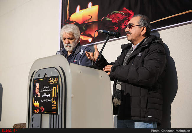 مراسم تشییع پیکر جمشید الوندی فیلم بردار پیشکسوت سینمای ایران