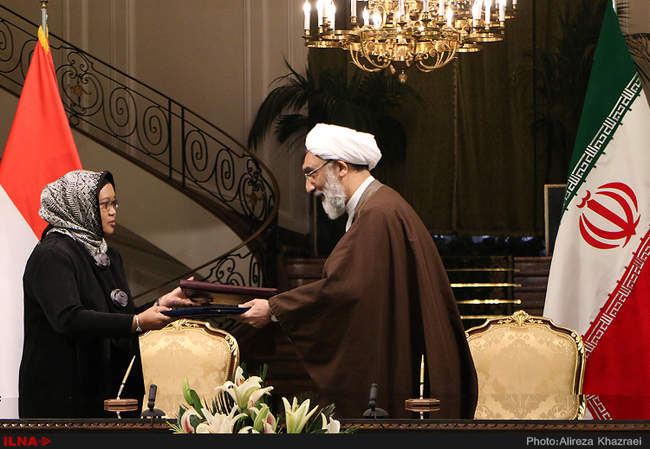 امضای چهار سند همکاری بین ایران و اندونزی 