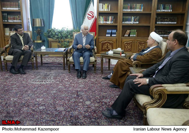 دیدار رئیس و معاونین دانشگاه علمی ـ کاربردی با آیت الله هاشمی رفسنجا