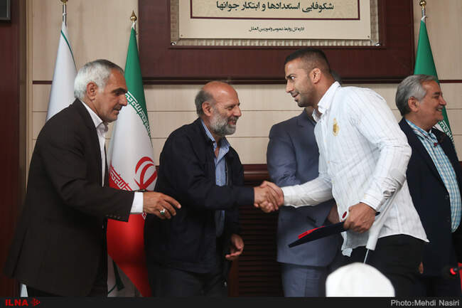 مراسم تقدیر از مدال‌آوران مسابقات جهانی ورزش کارگری لتونی 