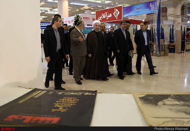 بازدید رییس جمهوری از نمایشگاه مطبوعات 