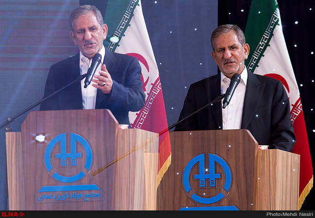 افتتاح کارخانه فولاد کویر دامغان باحضور معاون اول رئیس جمهور 