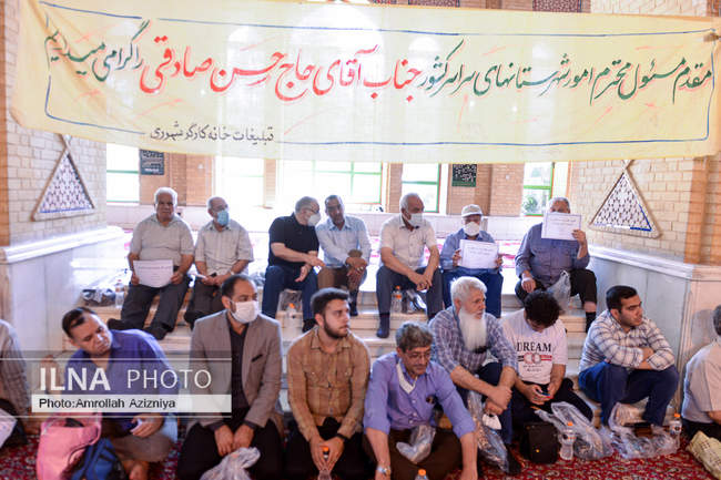 مراسم گلریزان و عطرافشانی مزار شهدای هفتم تیر با حضور دبیرکل خانه کا�