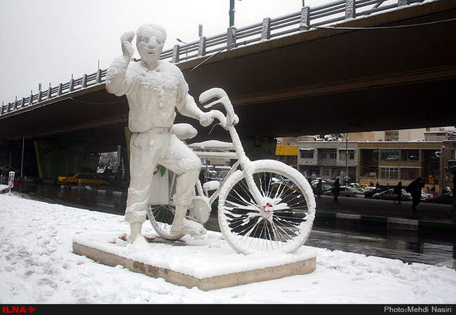 بارش برف پاییزی در تهران