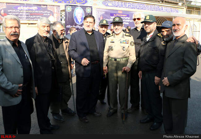 مراسم تشییع پیکر امیر سرتیپ بهرام پور