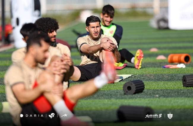 گزارش تصویری اولین تمرین پرسپولیس پس از آتش‌بس