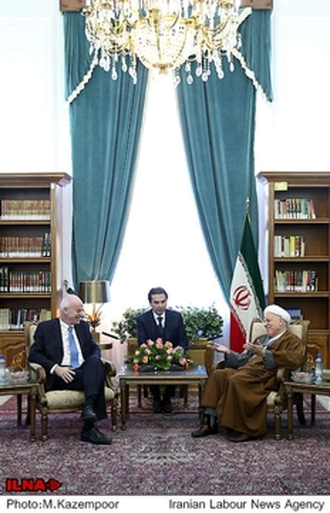 دیدار معاون وزیر خارجه ایتالیابا آیت الله هاشمی رفسنجانی