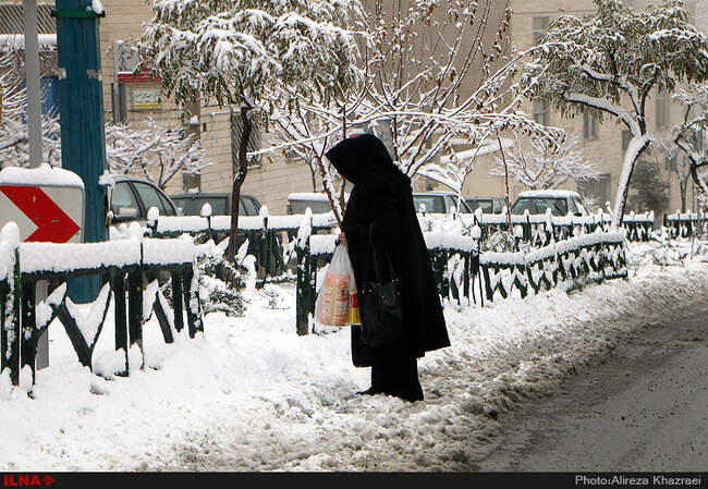 بارش برف پاییزی در تهران