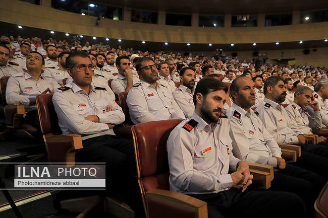 مراسم گرامیداشت روز آتش‌نشان با حضور رئیس‌جمهور