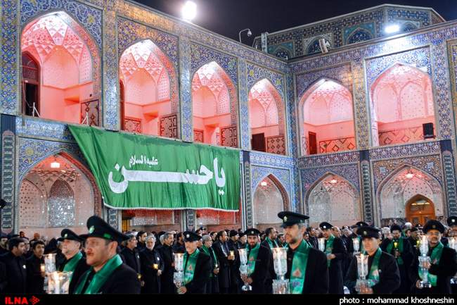 آئین خطبه خوانی شب شهادت امام رضا (ع) در حرم مطهر رضوی