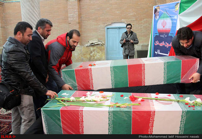 مراسم استقبال از پیکر مطهر ۲۰ شهید گمنام دوران دفاع مقدس/سنندج