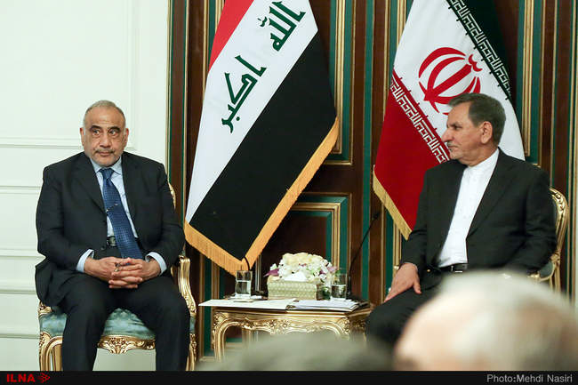 دیدار نخست وزیر عراق با اسحاق جهانگیری در سعدآباد