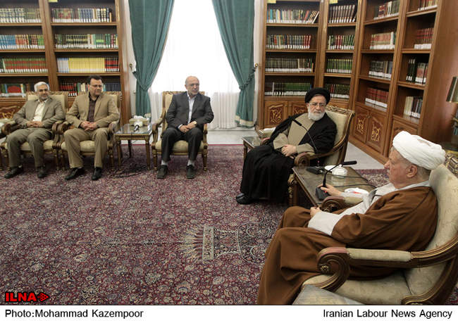 دیدار معاون رییس جمهور و رییس بیناد شهید و امور ایثارگران با آیت الله