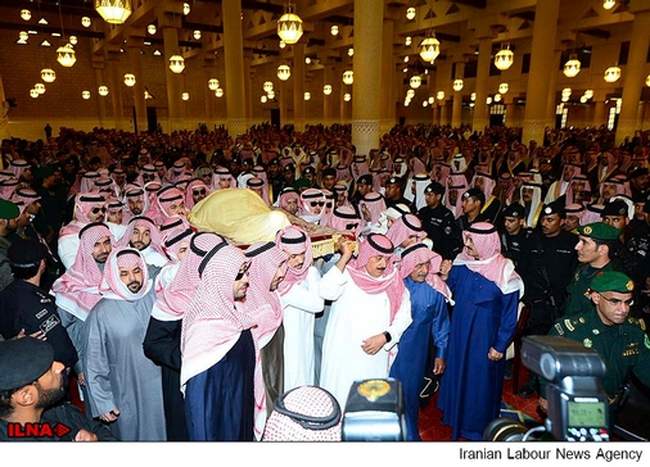 مراسم تشییع جنازه پادشاه عربستان
