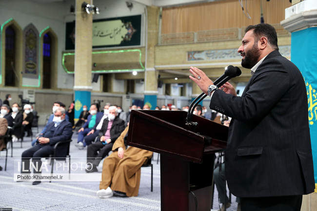 دیدار مداحان اهل‌بیت علیهم‌السلام با رهبر معظم انقلاب