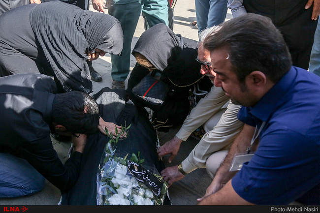 مراسم تشییع پیکر محمد بسته‌نگار