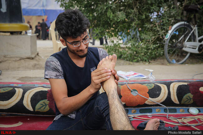 راهپیمایی اربعین از نجف تا کربلا