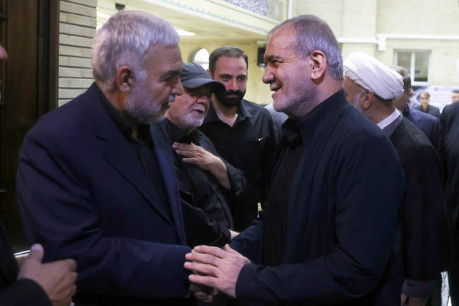 حضور رییس جمهور در مراسم ختم مرحوم حاج ابراهیم ذوالقدر