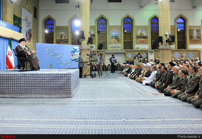 دیدار جمعی از فرماندهان و کارکنان ارتش با رهبرمعظم انقلاب اسلامی