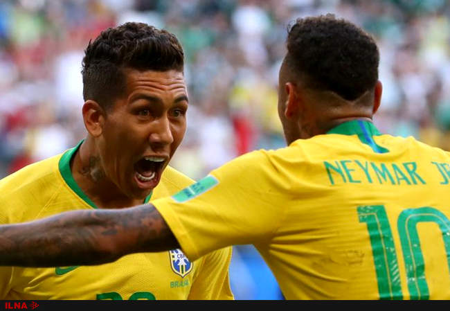 برتری تیم ملی برزیل مقابل تیم ملی مکزیک