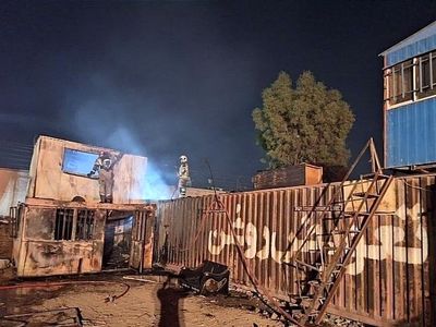 مرگ یک کارگر در حادثه آتش سوزی اتاقک نگهبانی