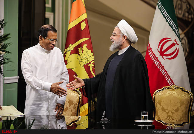 مراسم استقبال رسمی از رییس جمهور سریلانکا