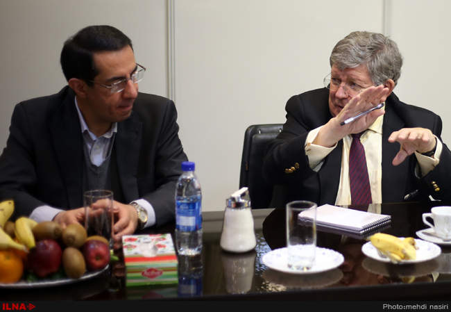 دیدار علیرضا محجوب دبیر کل خانه کارگر با تاپیولا مشاور عالی مدیر کل س