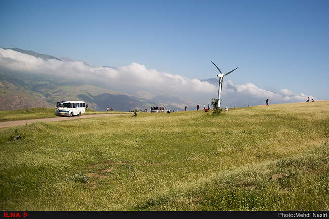 روستای کلشتر و توربین‌های بادی منجیل