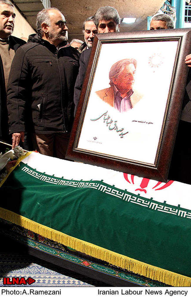 مراسم تشییع پیکر سیدصادق طباطبایی