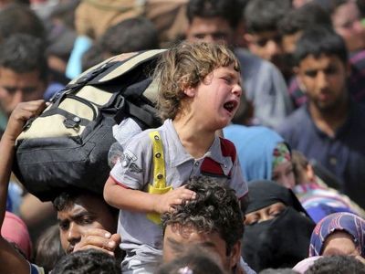 داعش آوارگان موصل را به خاک و خون کشید + فیلم