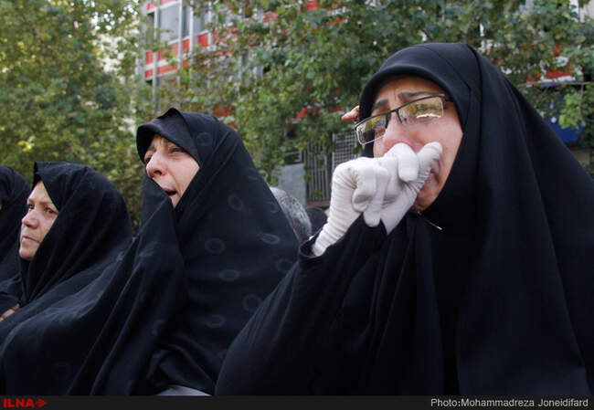 مراسم تشییع پیکر جان‌ باختگان فاجعه منا در تهران/3